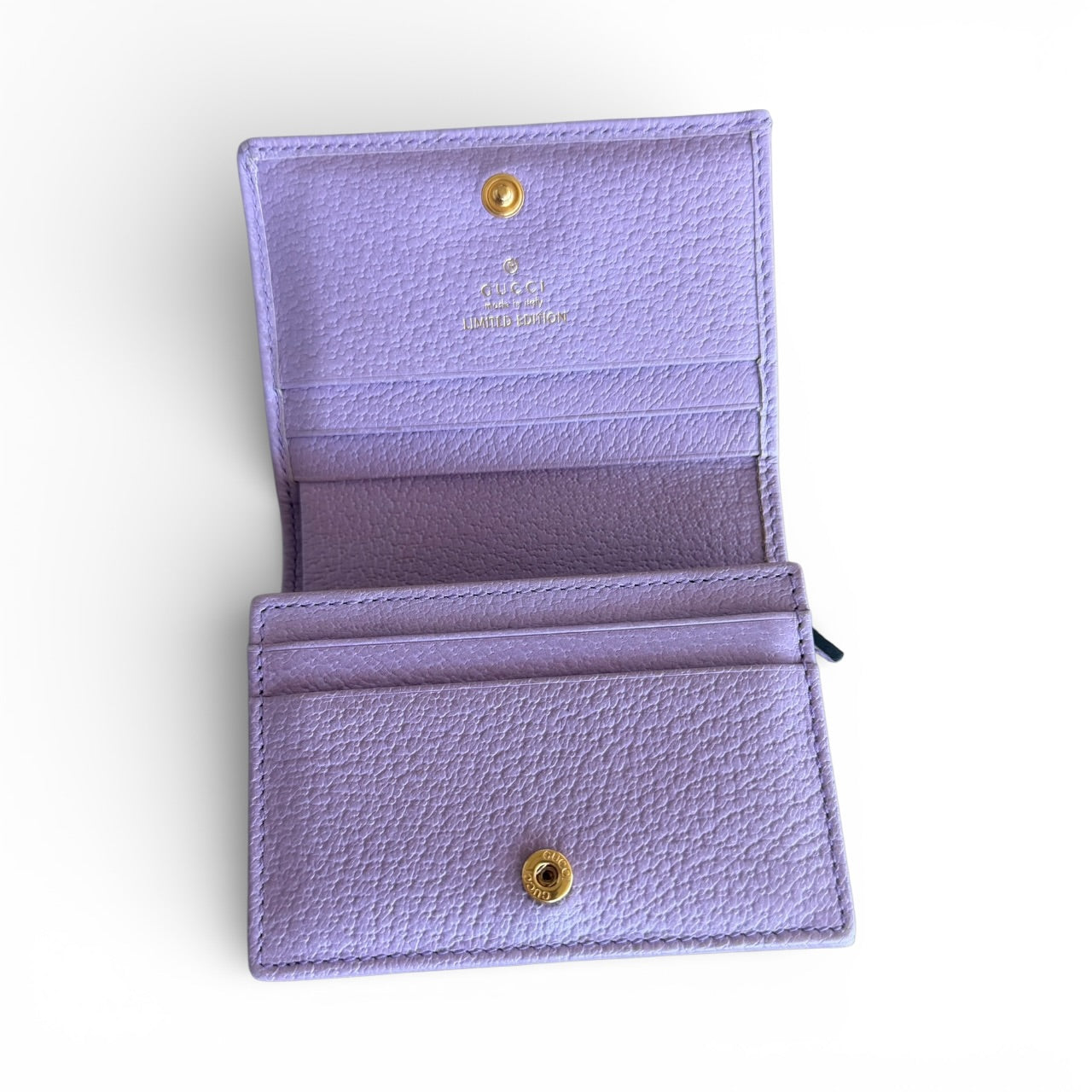 Gucci Limited Edition Floral GG Compact Wallet – Lilac