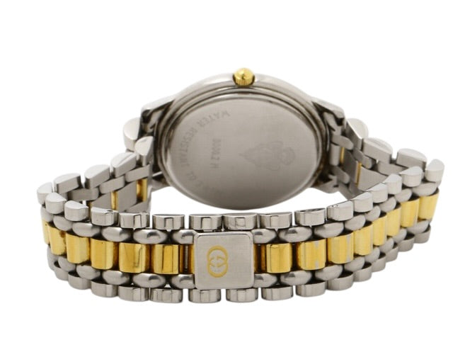 Gucci Two-Tone Watch (Black Dial)