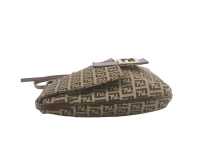 Fendi Zucchino Mama Baguette / Shoulder Bag – Brown Tobacco