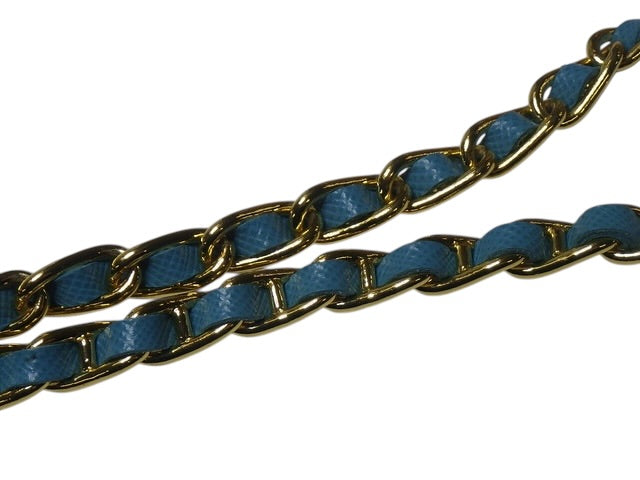 Prada Saffiano Leather Chain Bag – Turquoise