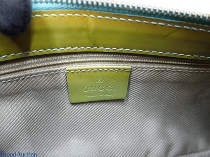 Gucci GG Canvas Mini Shoulder Bag – Blue & Lime
