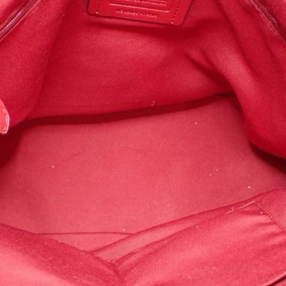 COACH Signature Tote with Red Handles