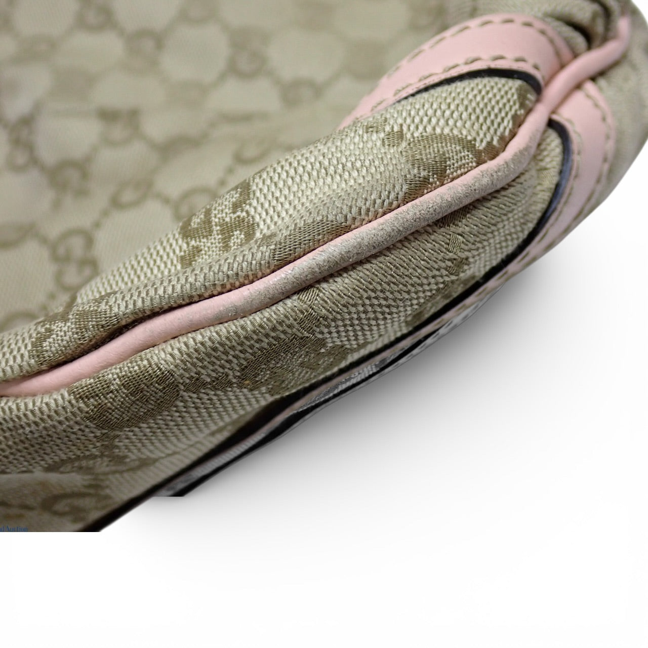 Gucci GG Canvas Crossbody – Pink Trim