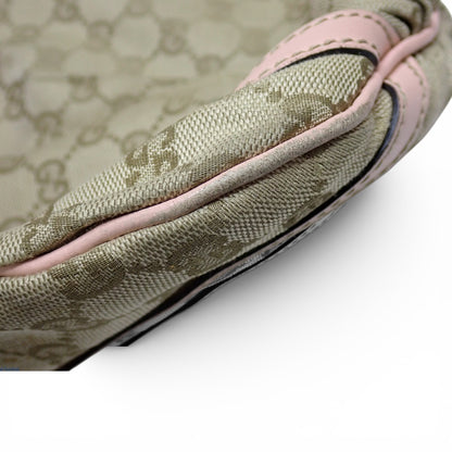 Gucci GG Canvas Crossbody – Pink Trim