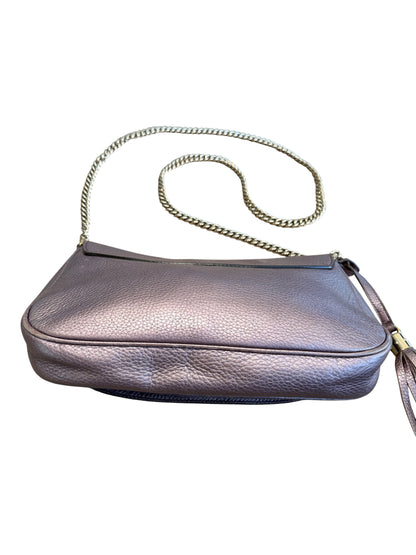 Gucci Soho Metallic Mauve Leather Chain Shoulder Bag