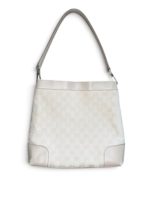 Gucci GG Canvas Shoulder Bag – Beige