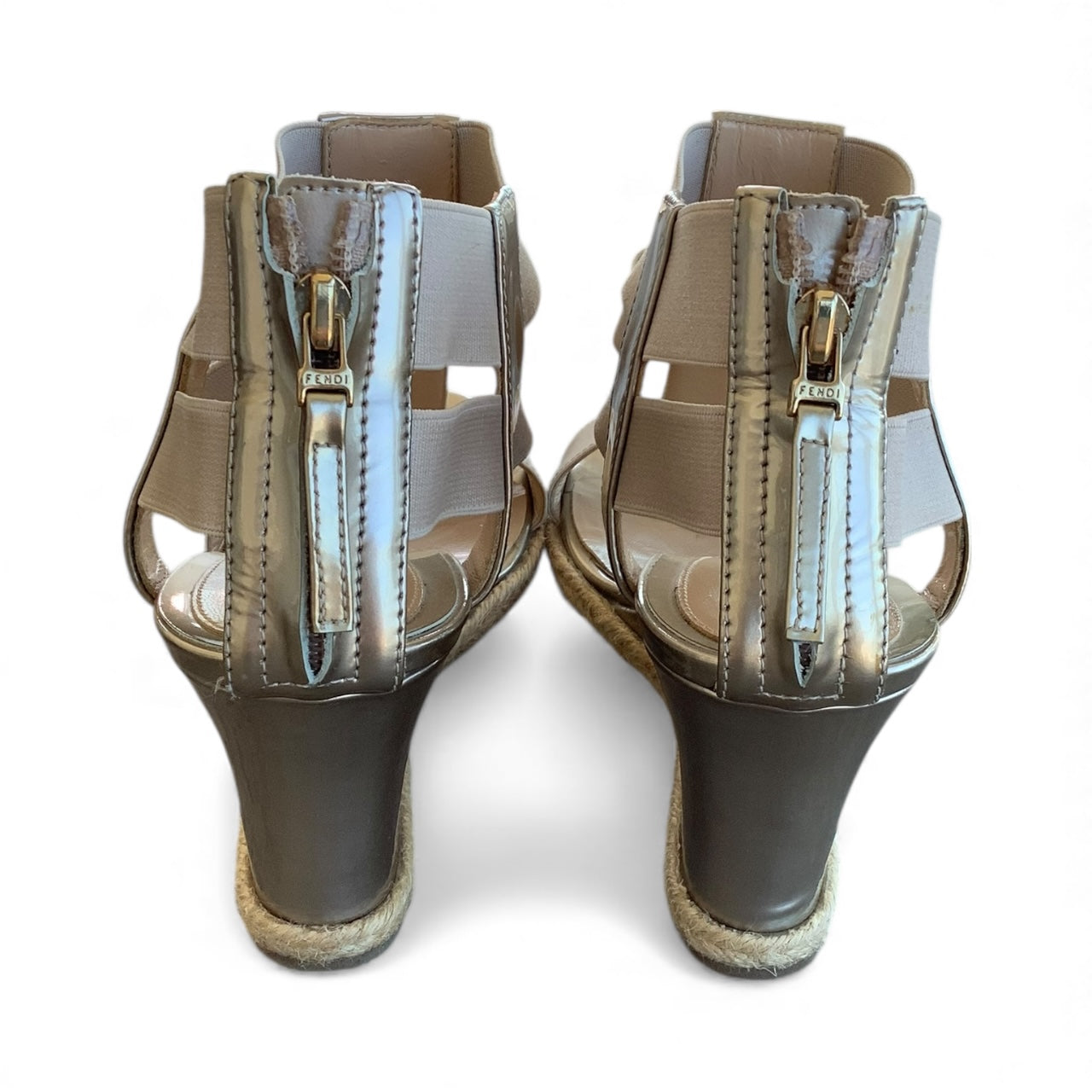 Fendi Vintage Espadrille Wedges (37.5) — Great Condition