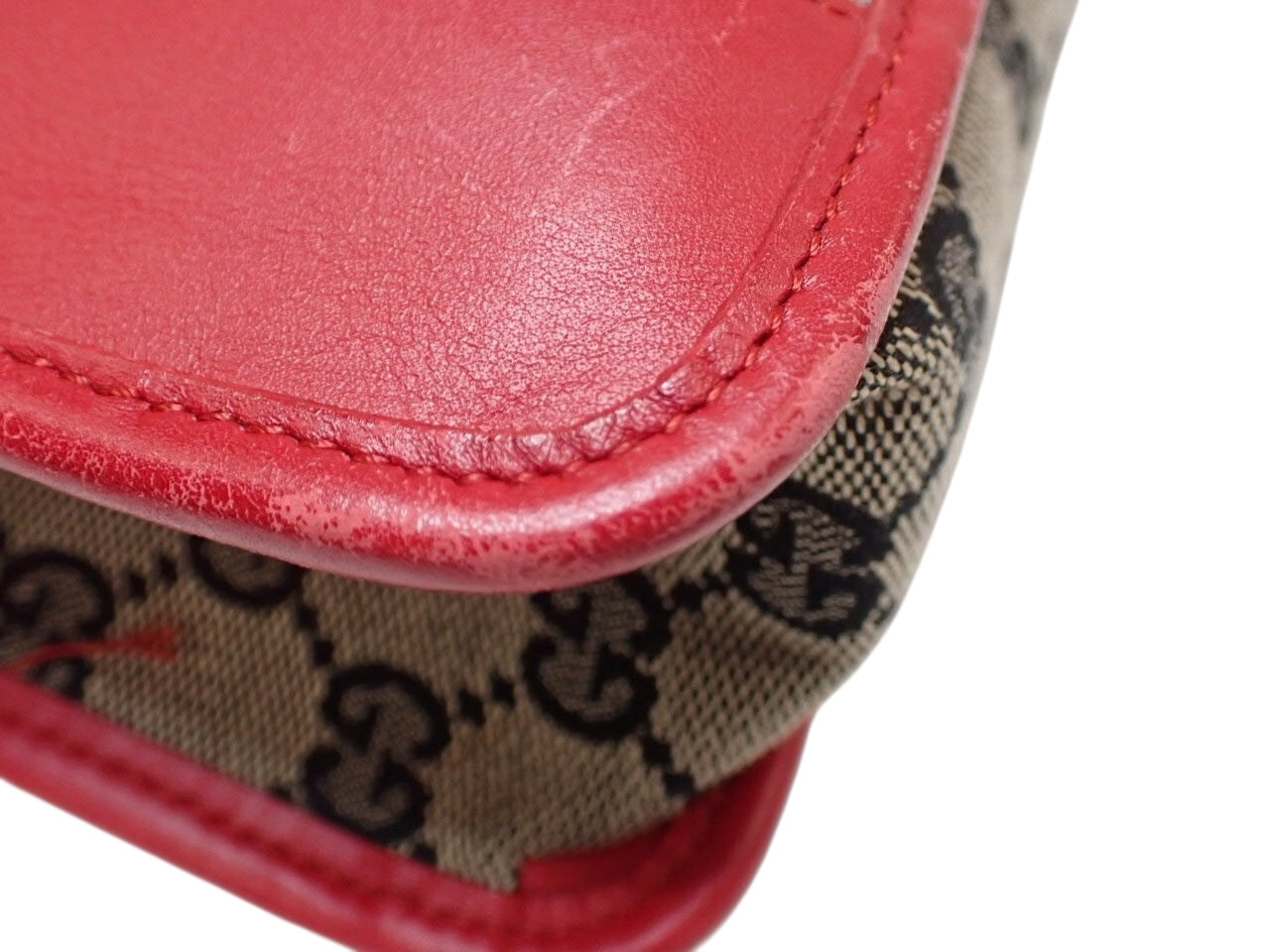Gucci GG Canvas & Leather Shoulder Bag (001 4205)