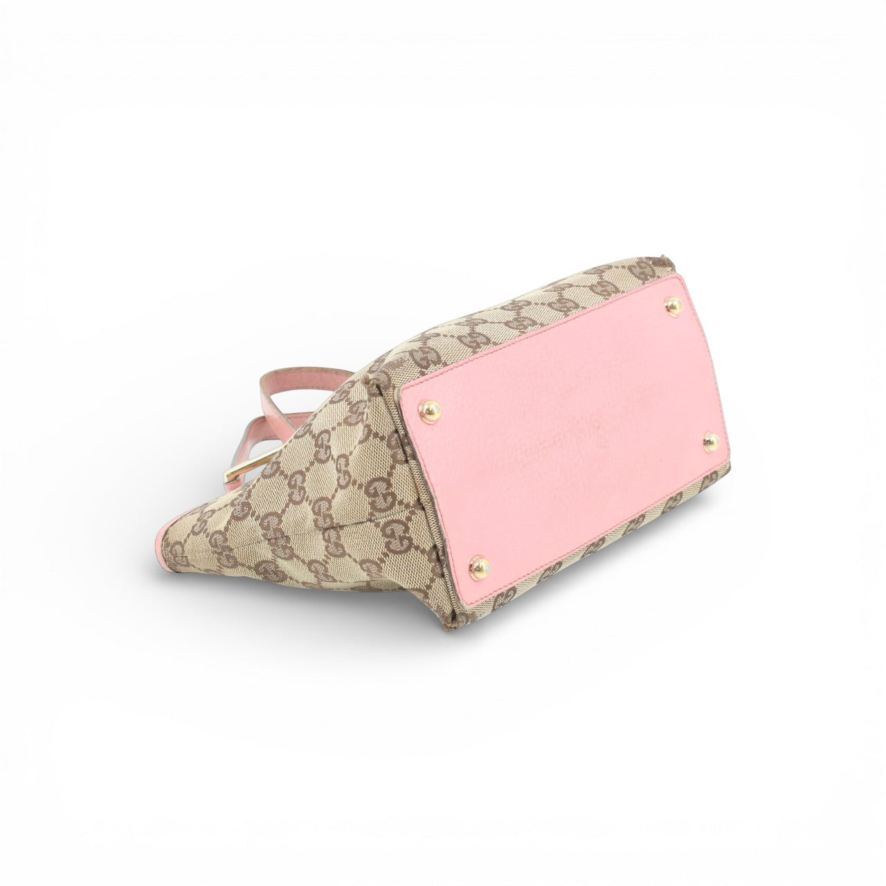 Gucci Mini GG Canvas Tote – Pink Trim