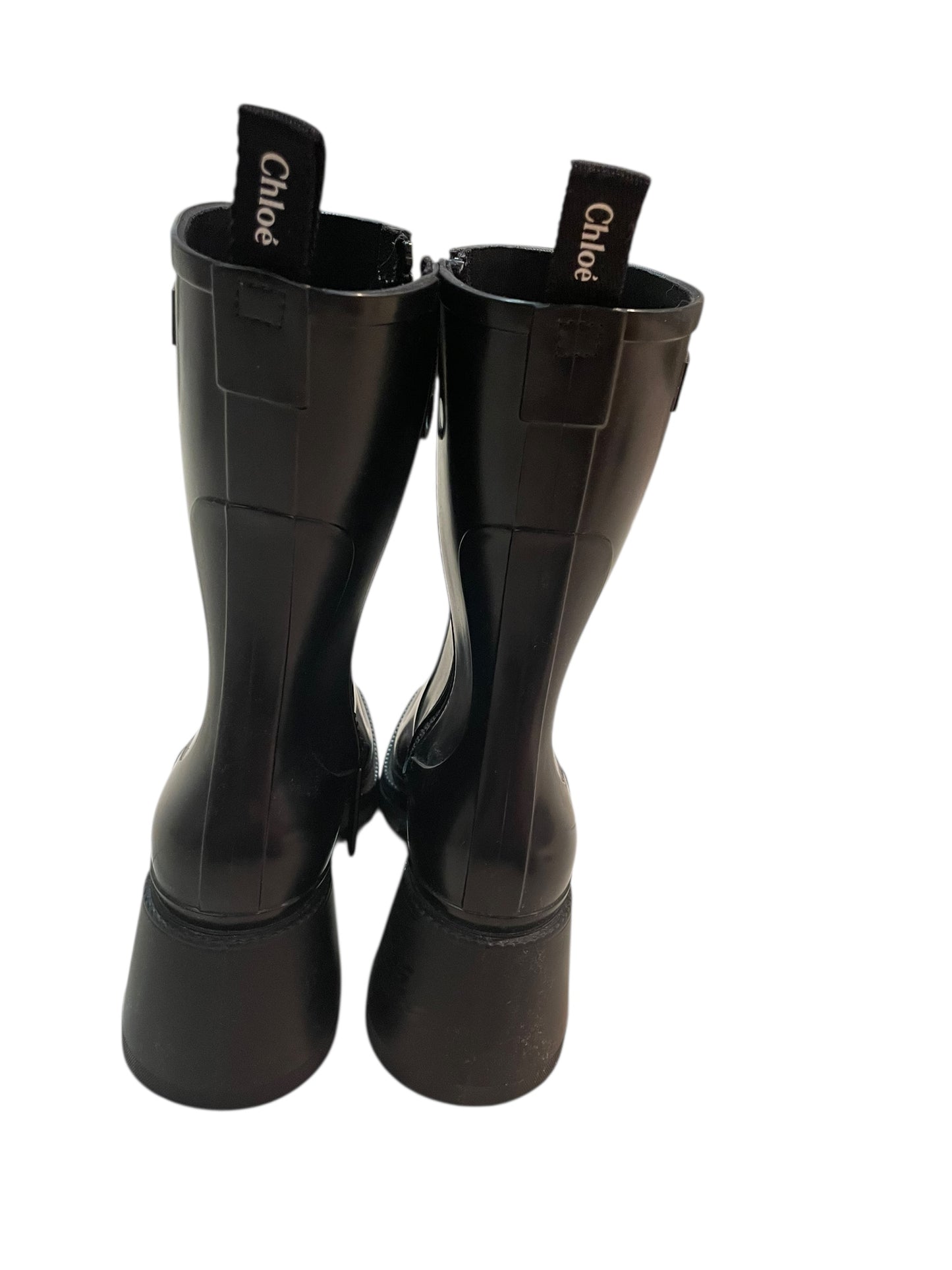 Chloé Betty Rubber Ankle Boots – Black
