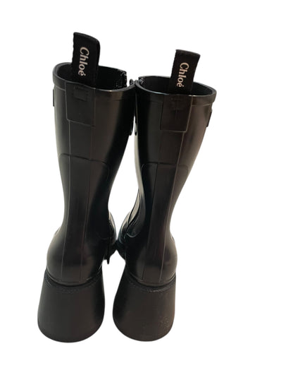 Chloé Betty Rubber Ankle Boots – Black