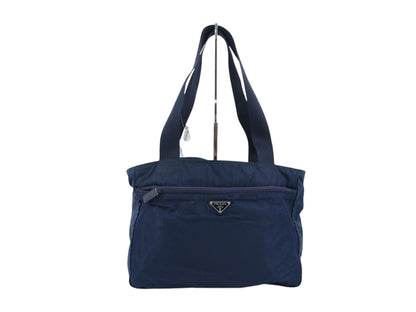 Prada Navy Nylon Tote