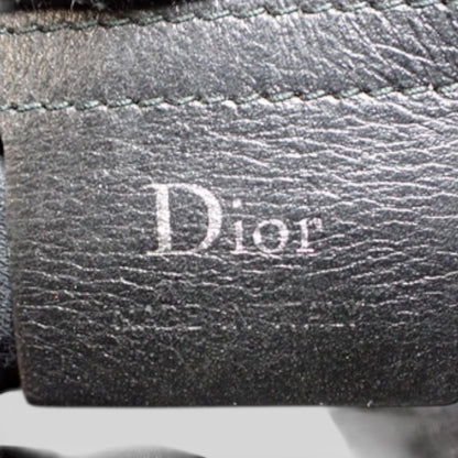 Christian Dior Black Rubber Patch Clutch
