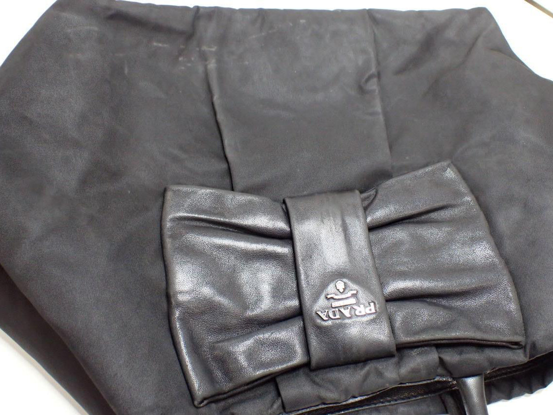 Prada Tessuto Bow Tote Bag
