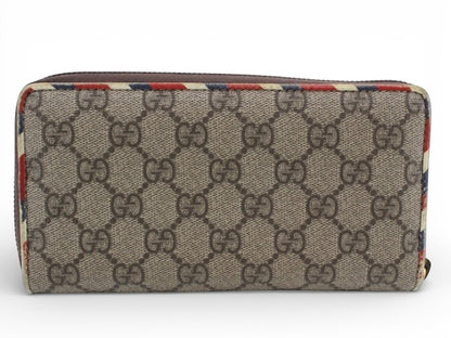 Gucci GG Supreme Tiger Zip Wallet