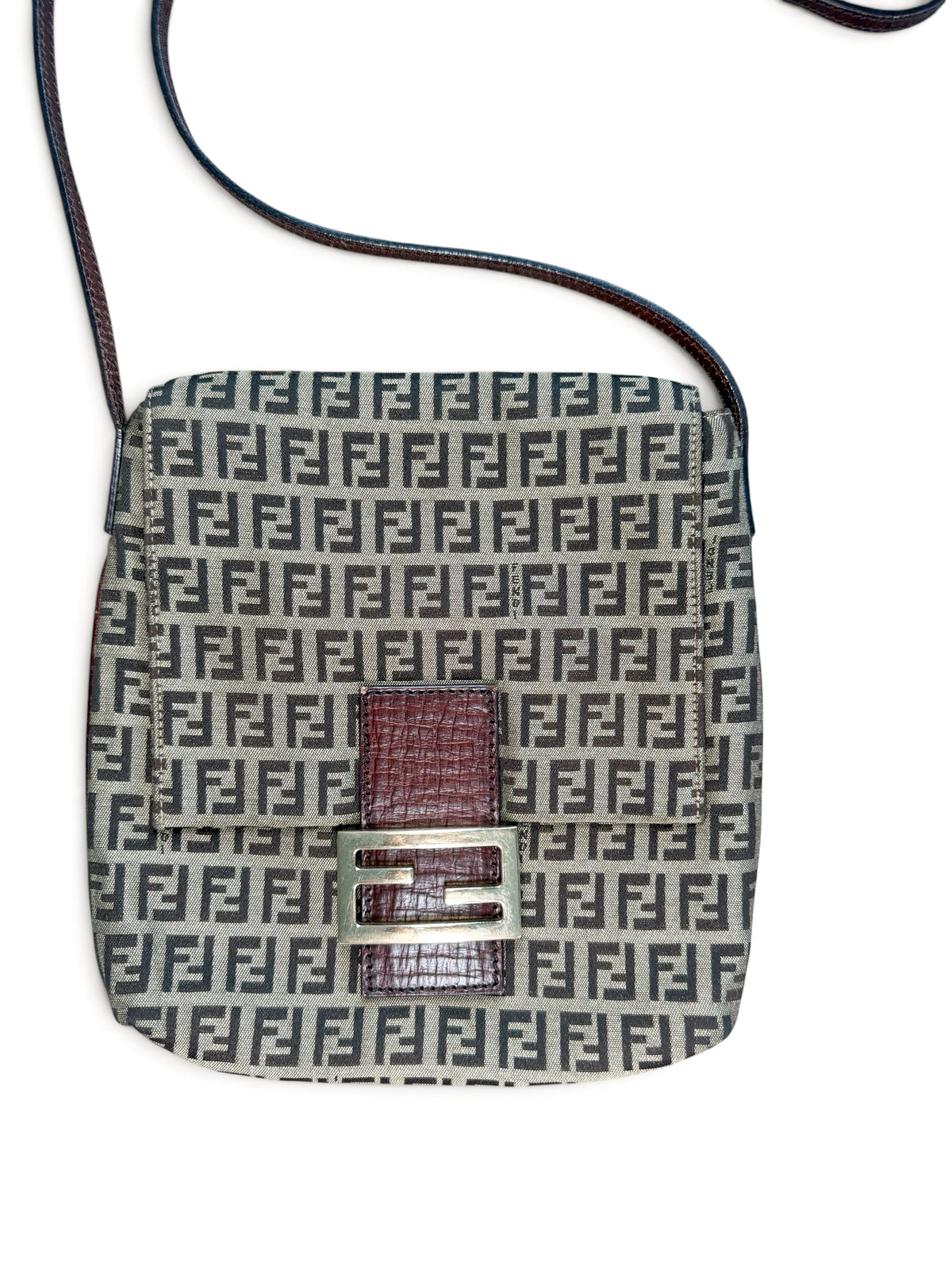 Fendi Zucchino Mama Baguette / Shoulder Bag – Brown Tobacco