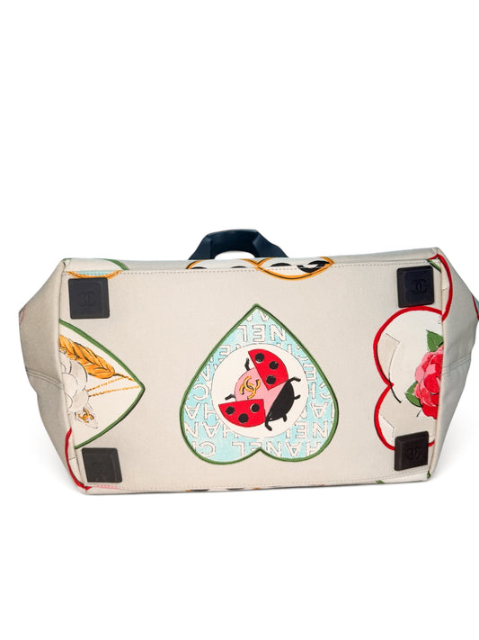 CHANEL Valentine’s Limited Edition Canvas Leather Tote