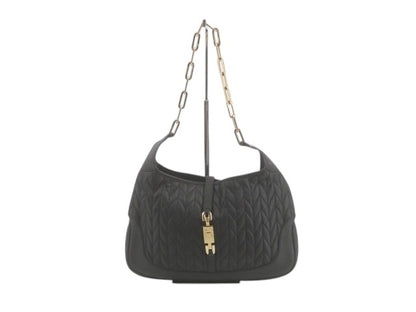 Gucci Tom Ford Era Jackie Matelassé Black Leather Chain Shoulder Bag