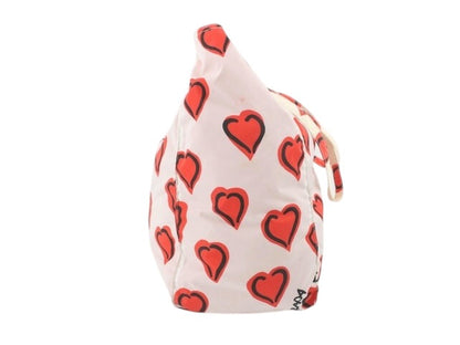 Prada Heart Print Nylon Tote Bag