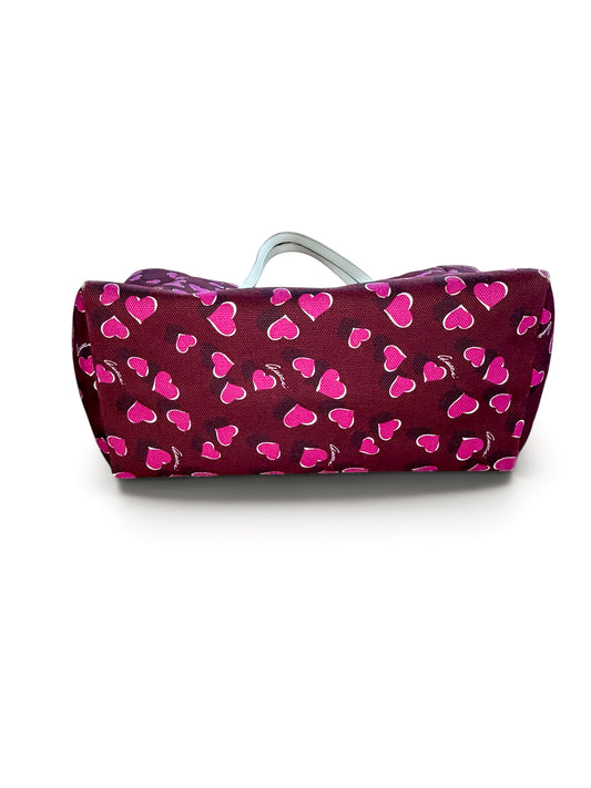 Gucci Heart Print Tote – Burgundy