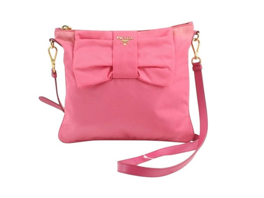 Prada Pink Bow Crossbody Bag