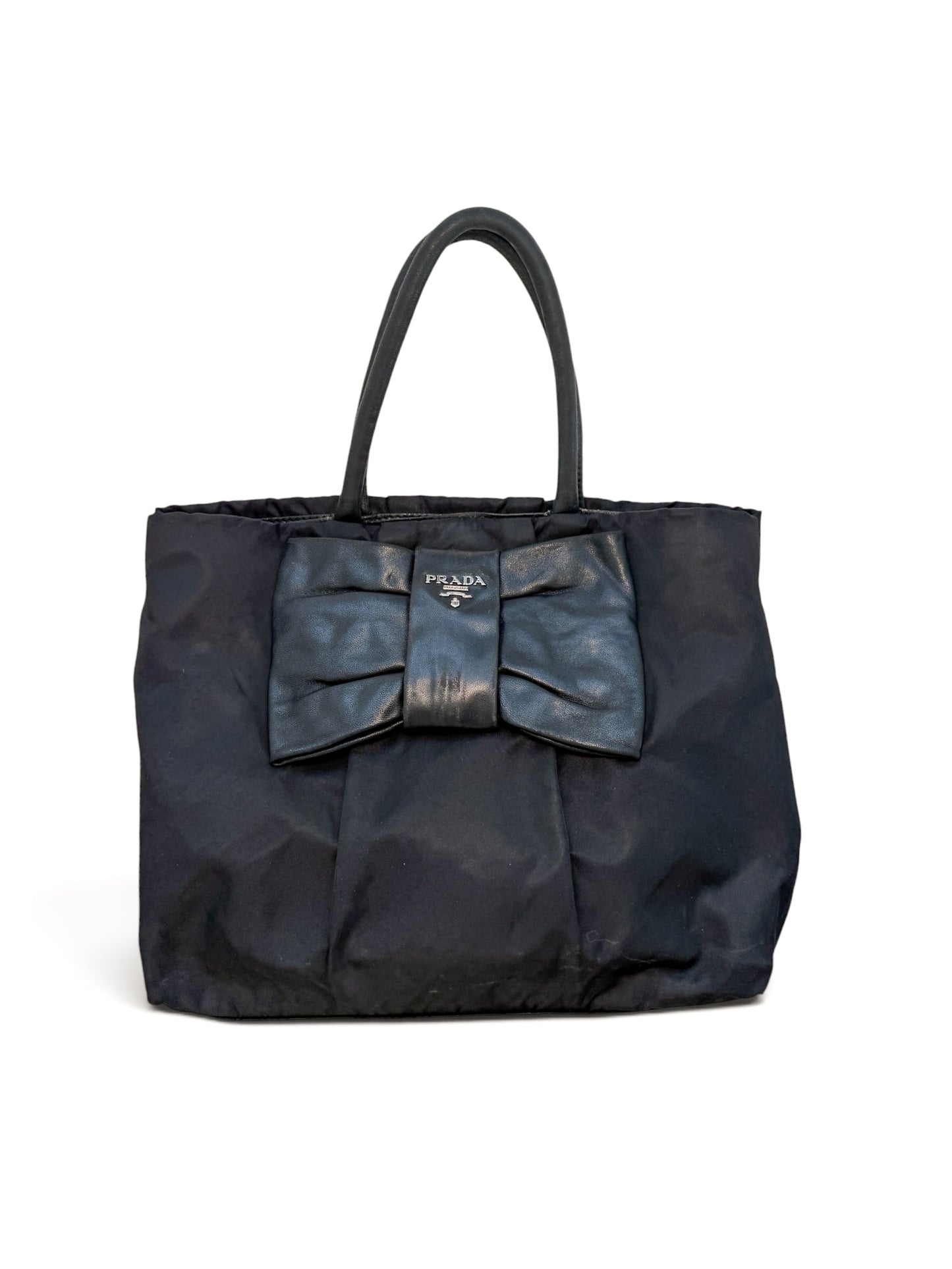 Prada Tessuto Bow Tote Bag