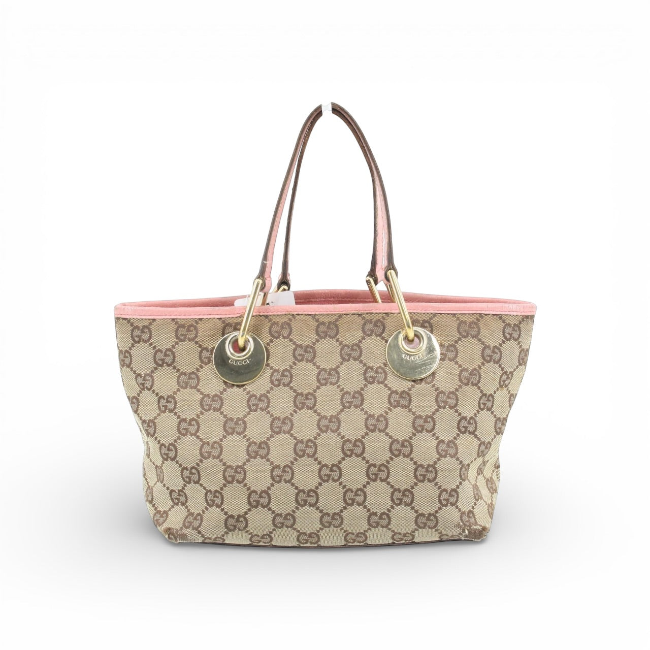 Gucci Mini GG Canvas Tote – Pink Trim
