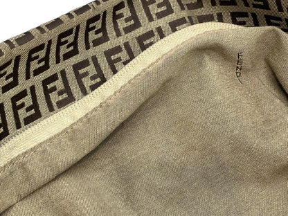 Fendi Zucca Tote Bag (Gold Charm)