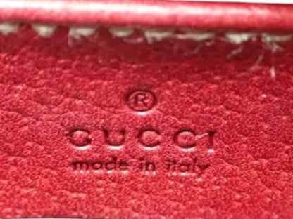 Gucci GG Canvas Red Shoulder Pouch