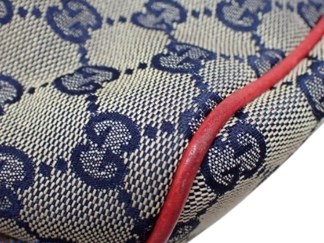 Gucci GG Canvas Red Shoulder Pouch