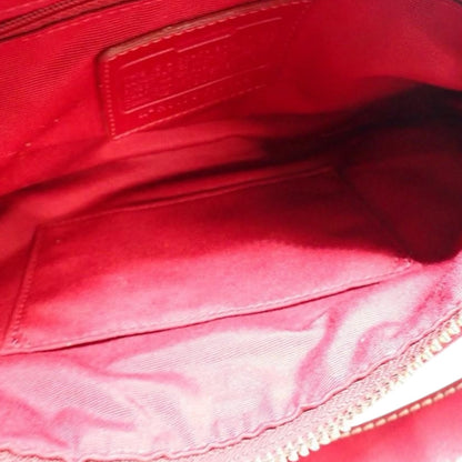 COACH Signature Shoulder Bag with Red Stripe