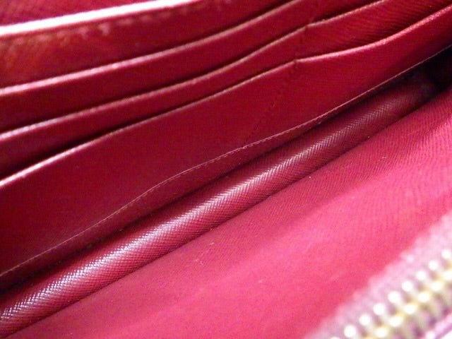 Prada Saffiano Leather Shoulder Bag – Burgundy