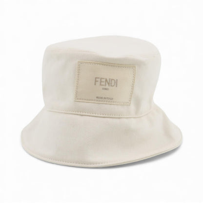 Fendi Canvas Bucket Hat – Ivory