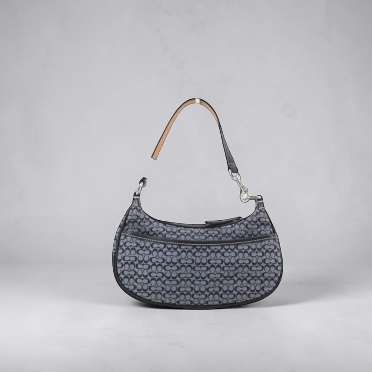 Coach Signature Mini Shoulder Bag (Denim Blue)
