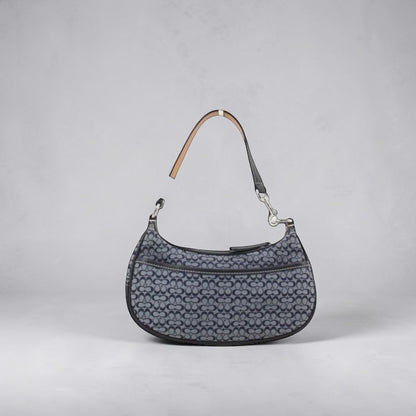 Coach Signature Mini Shoulder Bag (Denim Blue)