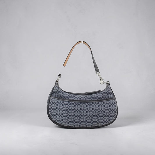 Coach Signature Mini Shoulder Bag (Denim Blue)