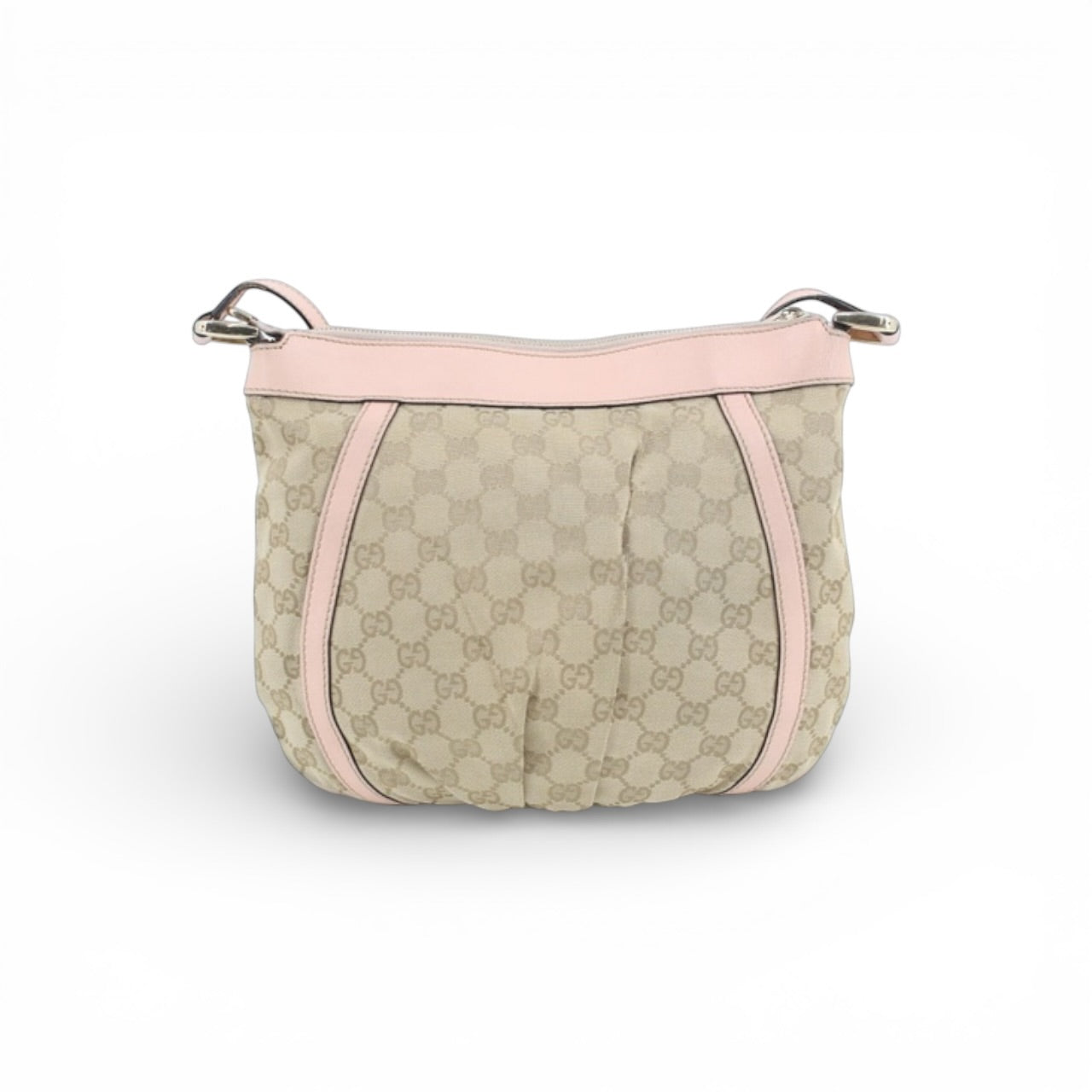 Gucci GG Canvas Crossbody – Pink Trim