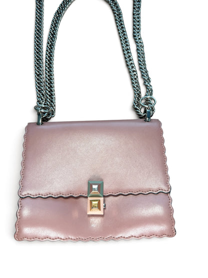 FENDI SCALLOPED LEATHER BAG