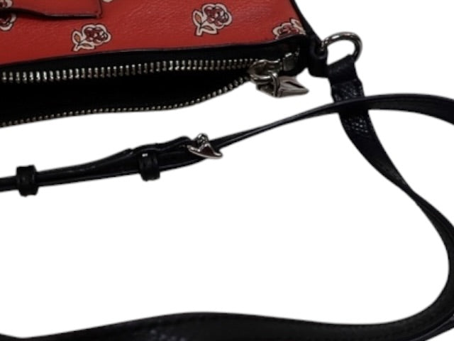 COACH RED CROSSBODY + POUCH SET