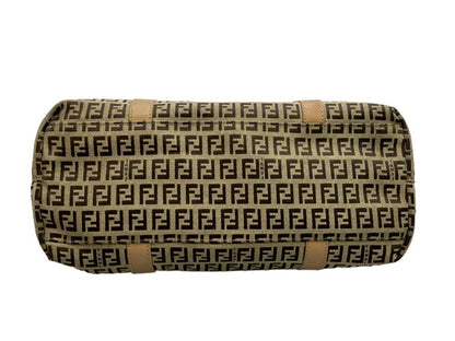Fendi Zucca Tote Bag (Gold Charm)