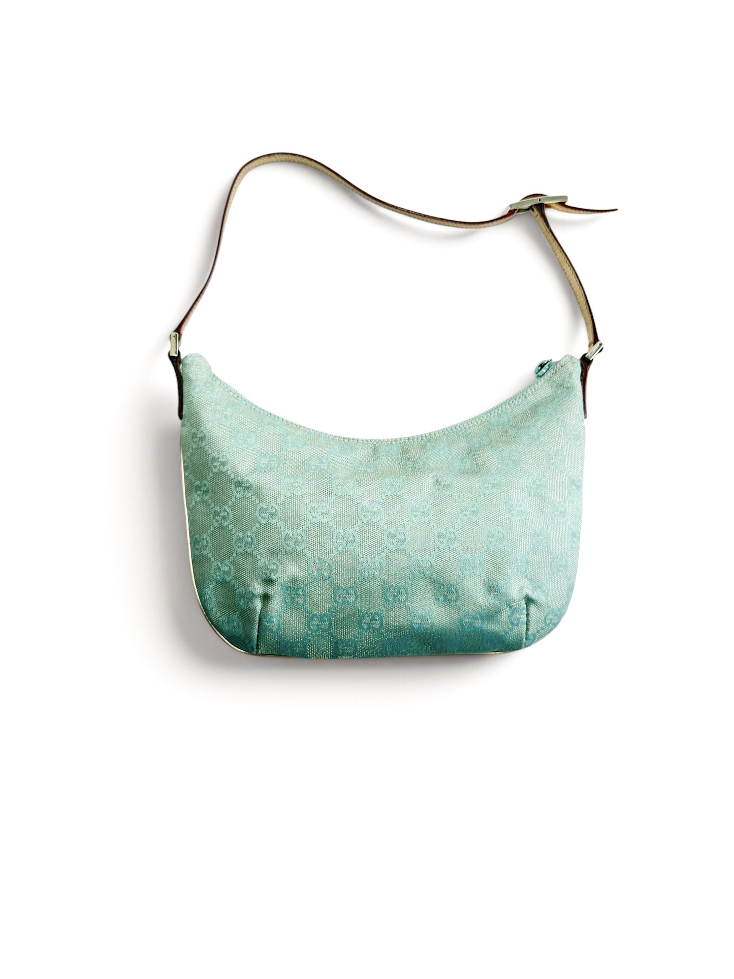 Gucci GG Shimmer Canvas Baguette Shoulder Bag