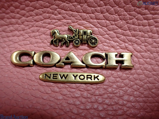 Coach Colourblock Leather Shoulder Bag (Pink & Tan)