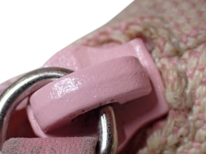 PRADA PINK CANVAS HANDBAG