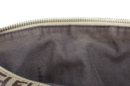 FENDI ZUCCA CANVAS SHOULDER TOTE