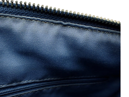 COACH BLUE SIGNATURE SHOULDER BAG