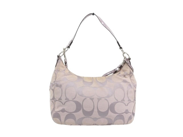 Coach Lilac Signature Shoulder Bag with Matching Pouch