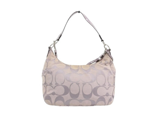 Coach Lilac Signature Shoulder Bag with Matching Pouch