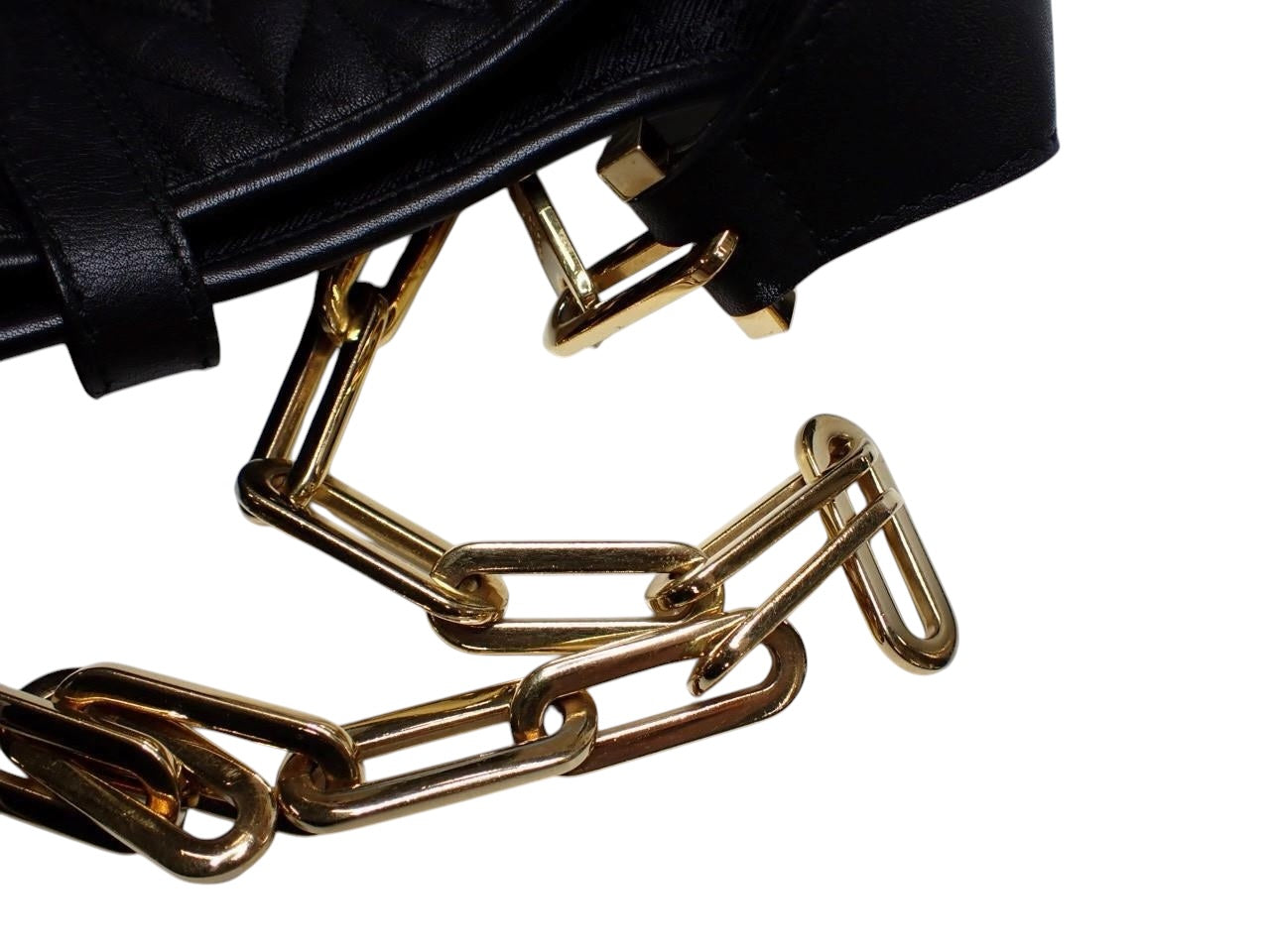 Gucci Tom Ford Era Jackie Matelassé Black Leather Chain Shoulder Bag