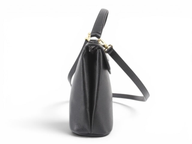 Christian Dior Vintage 2-Way Leather Top Handle Bag – Black Leather