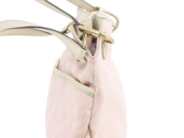 GUCCI PINK MONOGRAM SHOULDER BAG